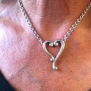 Brighton Silver Heart Necklace